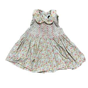 Question Everything Baby Girl 6-9 Months Dress Floral HandSmocked Liberty London